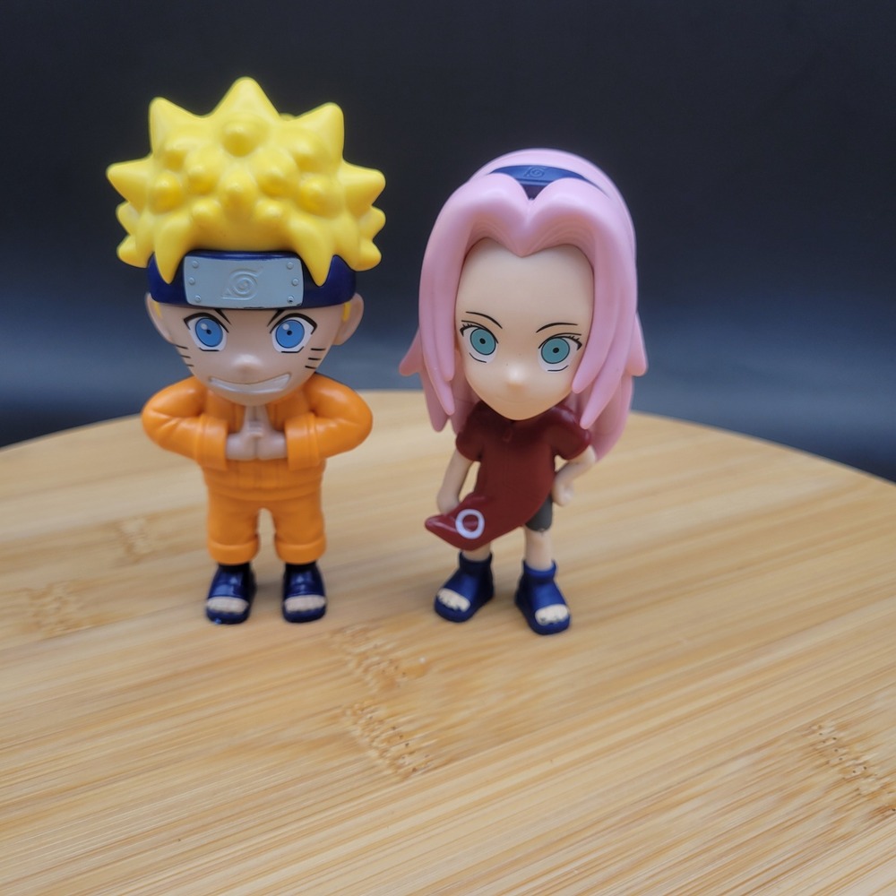 Burger King Naruto and Sakura Figures Anime Collectible Fast Food Toys Set
